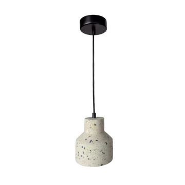 Hängeleuchte an Schnur TERRAZZO 1xE27/60W/230V d 12 cm cremefarben