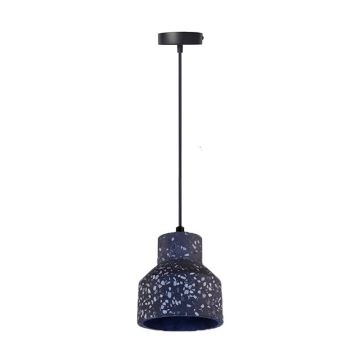 Hängeleuchte an Schnur TERRAZZO 1xE27/60W/230V d 12 cm schwarz