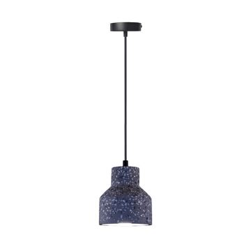 Hängeleuchte an Schnur TERRAZZO 1xE27/60W/230V d 12 cm schwarz