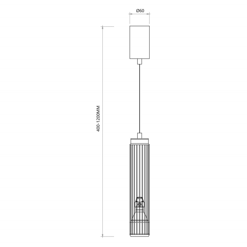 Hängeleuchte an Schnur VERTICAL 1xGU10/8W/230V weiß