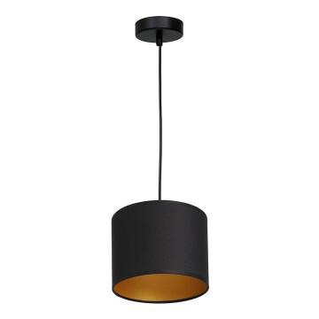 Hängeleuchte ARDEN 1xE27/60W/230V Durchmesser 18 cm schwarz/gold