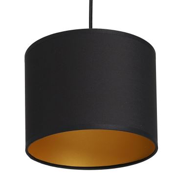 Hängeleuchte ARDEN 1xE27/60W/230V Durchmesser 18 cm schwarz/gold