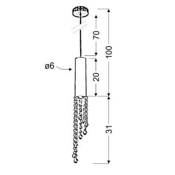 Hängeleuchte DUERO 1xGU10/3W/230V