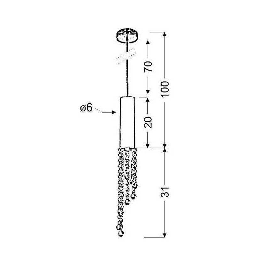 Hängeleuchte DUERO 1xGU10/3W/230V