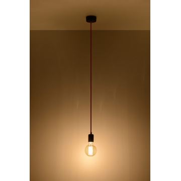 Hängeleuchte EDISON 1xE27/60W/230V schwarz