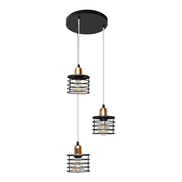 Hängeleuchte EDISON 3xE27/60W/230V