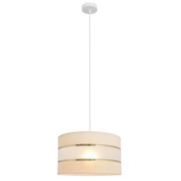 Hängeleuchte HELEN 1xE27/60W/230V Durchschn. 35 cm Cremefarbe/gold