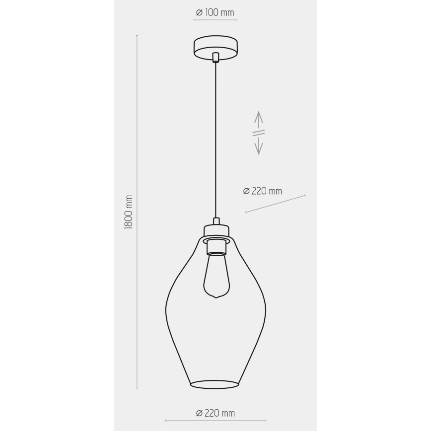 Hängeleuchte TULON 1xE27/60W/230V