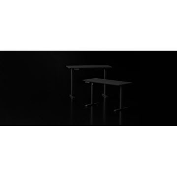Höhenverstellbarer Schreibtisch LEVANO 120x60 cm schwarz