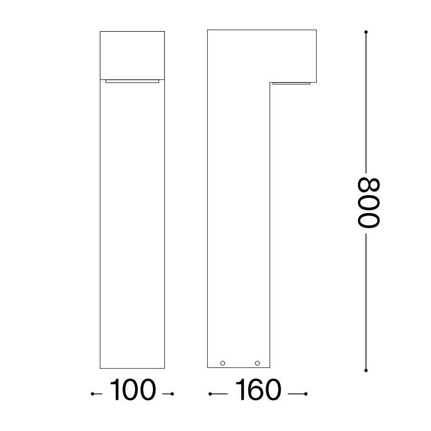 Ideal Lux - Außenleuchte SIRIO 2xG9/15W/230V IP44 anthrazit