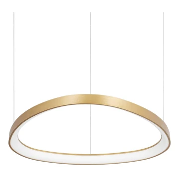 Ideal Lux - Dimmbare LED-Hängeleuchte an Schnur GEMINI LED/48W/230V d 61 cm golden