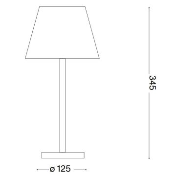 Ideal Lux - Dimmbare LED-Leuchte mit Berührungsfunktion LOLITA LED/2,8W/5V IP54 braun