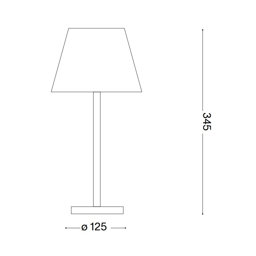 Ideal Lux - Dimmbare LED-Leuchte mit Berührungsfunktion LOLITA LED/2,8W/5V IP54 braun