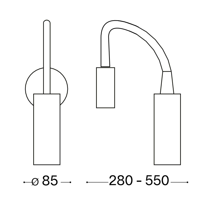 Ideal Lux - Flexible und kleine LED-Leuchte FOCUS LED/3,5W/230V CRI 90 weiß