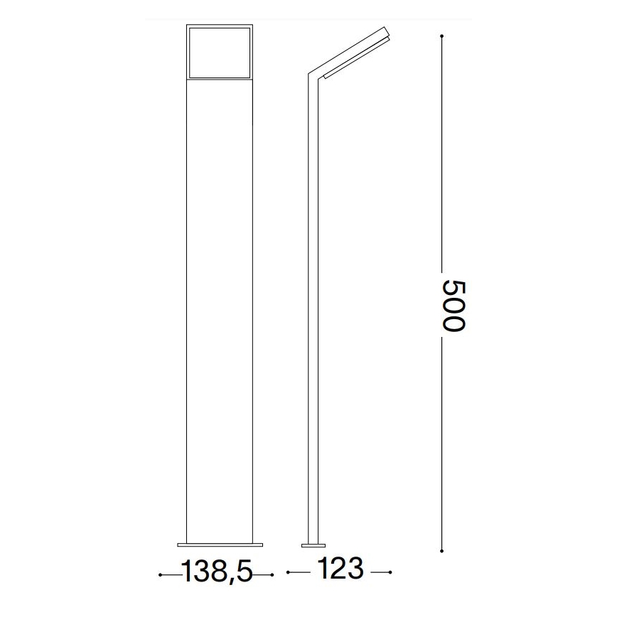 Ideal Lux - LED-Außenleuchte STYLE LED/8,5W/230V IP54 anthrazit