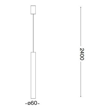 Ideal Lux - LED-Hängeleuchte an Schnur 1xGU10/7W/230V CRI90 kupfern