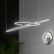Ideal Lux - LED-Hängeleuchte an Schnur ORACLE SLIM LED/32W/230V d 50 cm schwarz