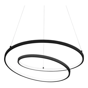 Ideal Lux - LED-Hängeleuchte an Schnur OZ LED/48W/230V d 60 cm schwarz