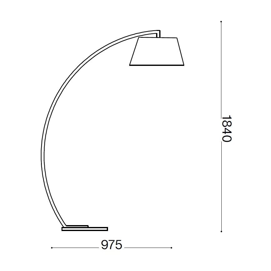 Ideal Lux - Stehlampe 1xE27/60W/230V