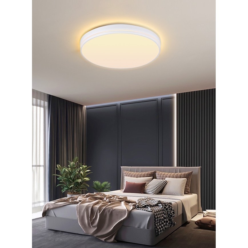 Immax NEO 07149-W51 - Dimmbare LED-Deckenleuchte NEO LITE AREAS LED/48W/230V Tuya Wi-Fi weiß + Fernbedienung