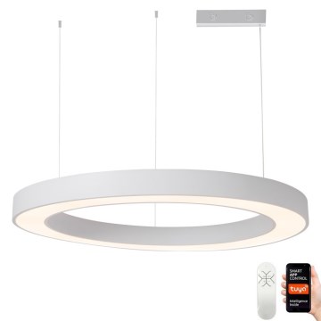 Immax NEO 07214L - Dimmbare LED-Hängeleuchte PASTEL LED/68W/230V 2700-6500K weiß 95 cm Tuya + Fernbedienung