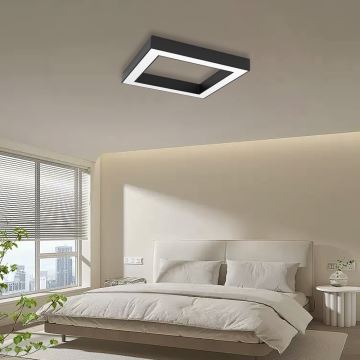 Immax NEO 07239L - Dimmbare LED-Deckenleuchte CANTO LED/60W/230V schwarz Tuya + Fernbedienung