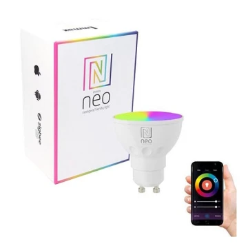 Immax NEO 07724L - LED RGB+CCT Dimmbare Glühbirne GU10/5,5W/230V 2700K Wi-Fi Tuya