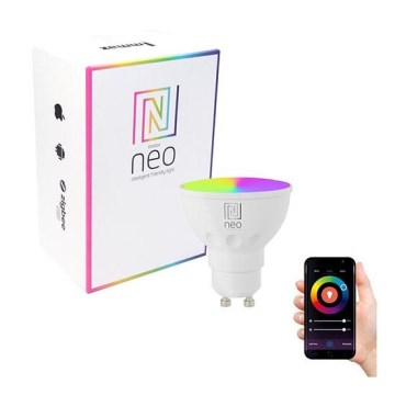 Immax NEO 07724L - LED RGB+CCT Dimmbare Glühbirne GU10/6W/230V 2700K Wi-Fi Tuya