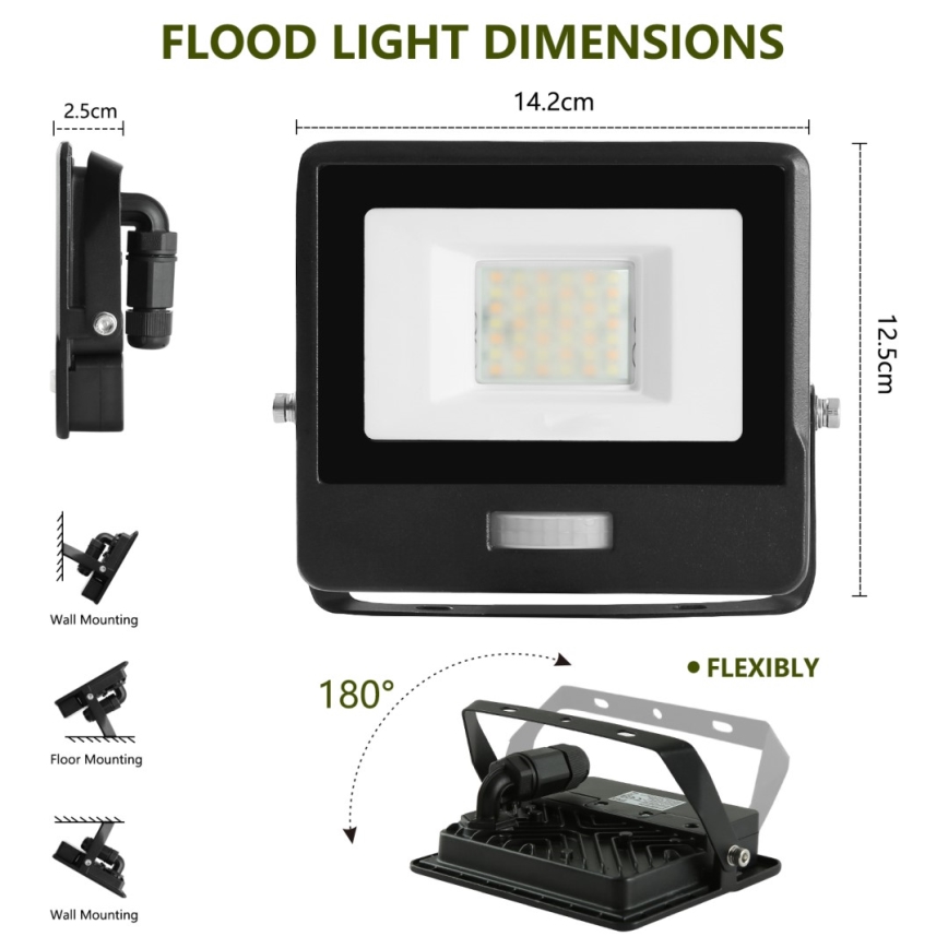 Immax NEO 07778L - Dimmbarer LED-Strahler LED/20W/230V IP65 Wi-Fi Tuya