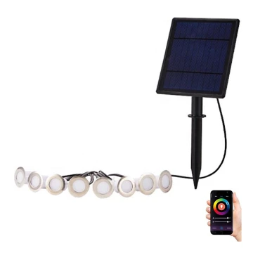 Immax NEO 07905L – Dimmbare LED-RGB-Solarleuchte ESTRELAS 8xLED/0,25W/5V IP65 Tuya