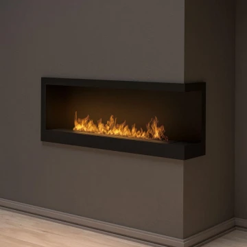 InFire - BIO-Eckkamin 45x120 cm 3kW schwarz