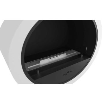 InFire – BIO-Kamin d. 72,5 cm 3kW weiß