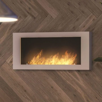 InFire – BIO-Wandkamin 120x56 cm 3kW weiß