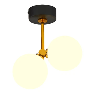 Jupiter 1918 - Kronleuchter auf einer Stange LUNA 2xG9/40W/230V messing/schwarz