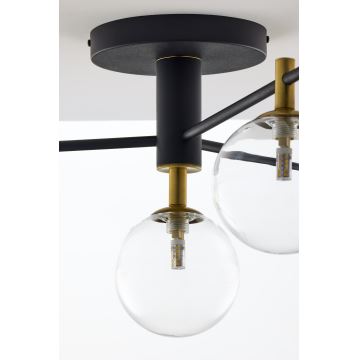 Jupiter 2034 - Aufbauleuchte FIGARO 4xG9/10W/230V schwarz/golden/beige/klar