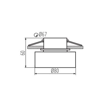 Einbaustrahler GOVIK 10W weiß/golden