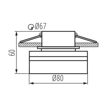 Einbaustrahler GOVIK 10W schwarz