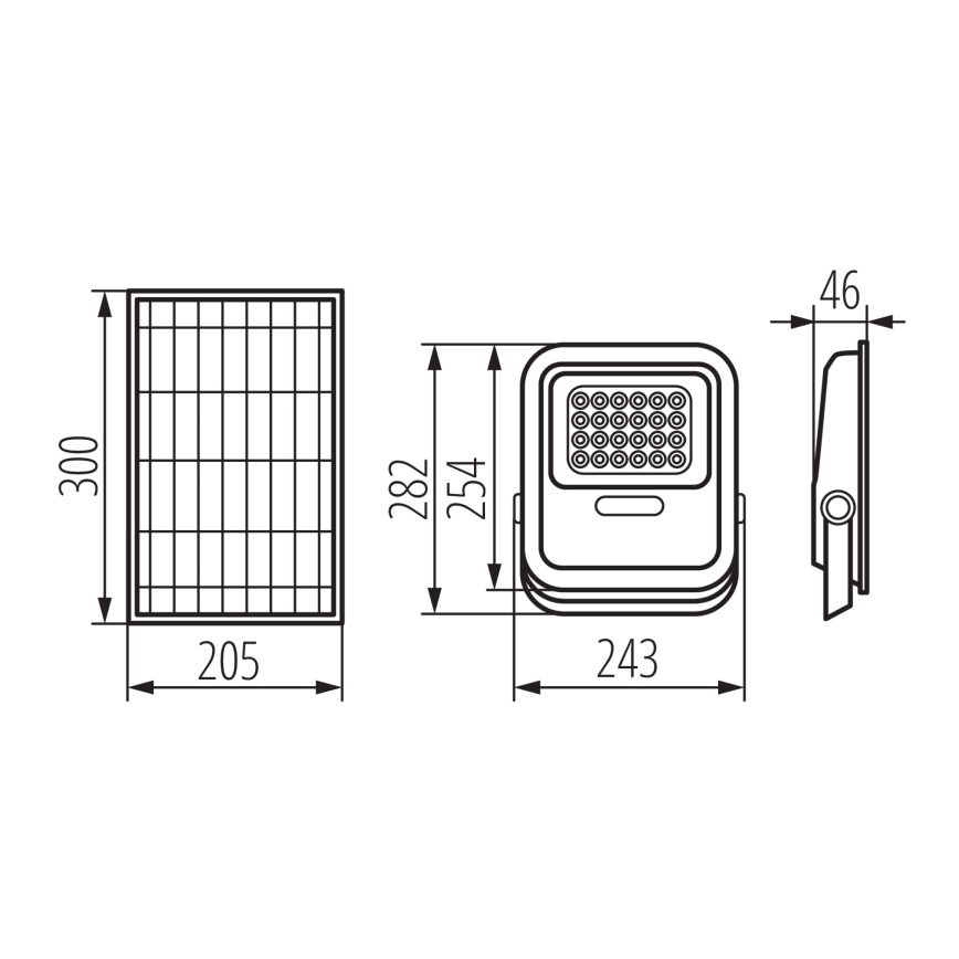 Dimmbarer LED-Strahler mit Solarpanel und Dämmerungssensor LED/10W/10000 mAh 3,2V IP65 + Fernbedienung