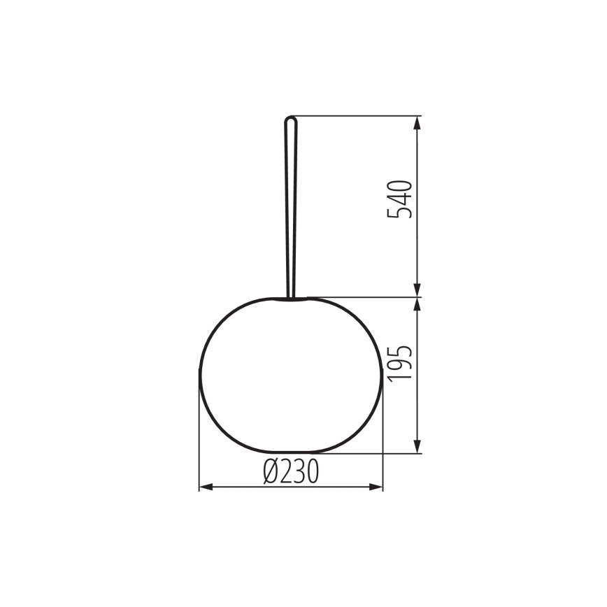 Dimm- und aufladbare LED-Pendelleuchte für Außenbereiche STONO LED/1W/3000 mAh IP54