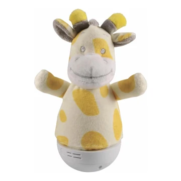 Kleine LED-RGB-Nachtleuchte für Kinder mit Melodie 3xAAA/5V Giraffe