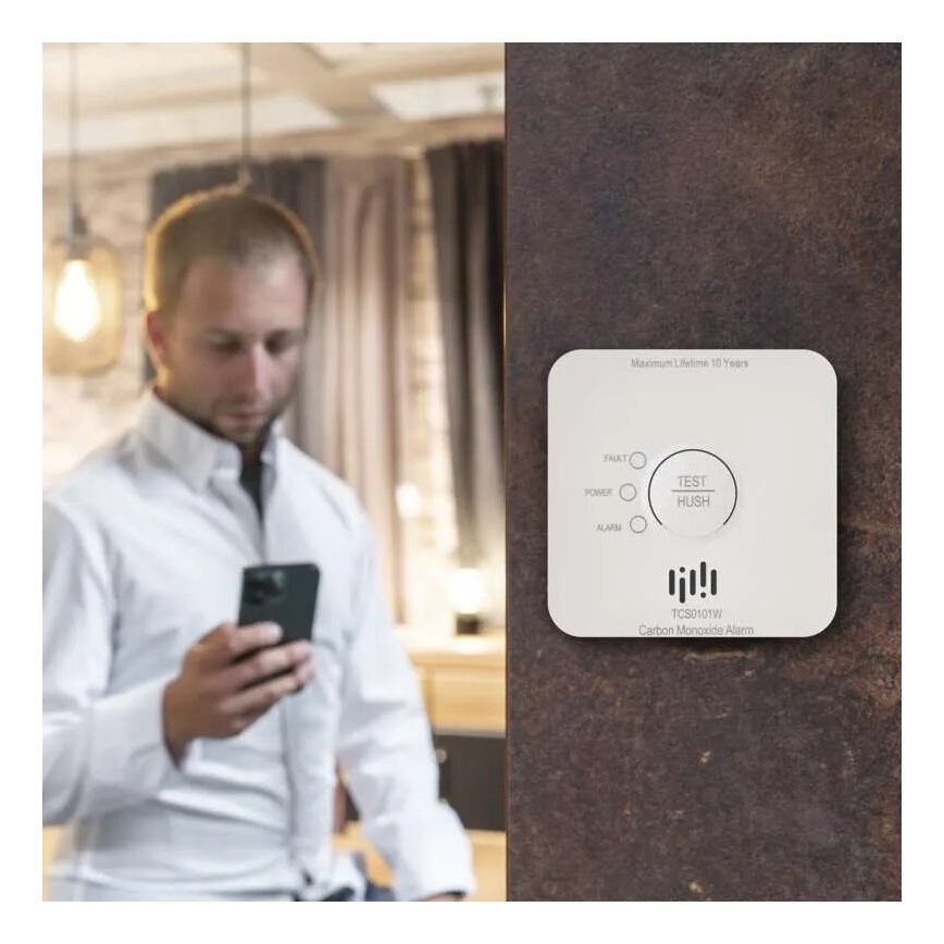 Kohlenmonoxiddetektor GoSmart 2xAA Wi-Fi Tuya