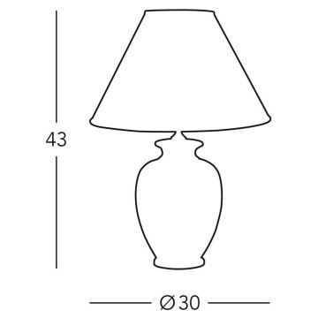 Kolarz 0014.73.4 - Tischlampe GIARDINO 1xE27/100W/230V