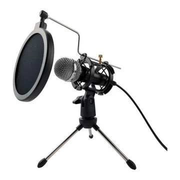 Kondensatormikrofon mit POP-Filter JACK 3,5 mm