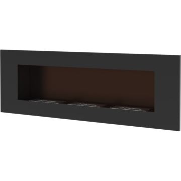 Kratki - Eingebauter BIO-Kamin 40x120 cm 3x1,1kW schwarz