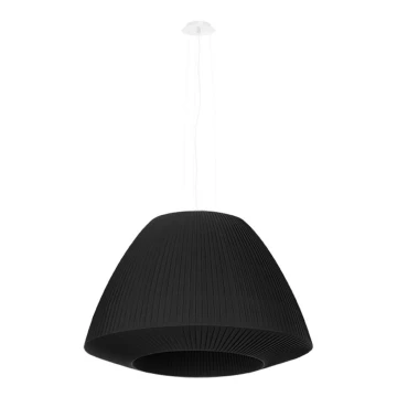 Kronleuchter an Schnur BELLA 3xE27/60W/230V d. 60 cm schwarz