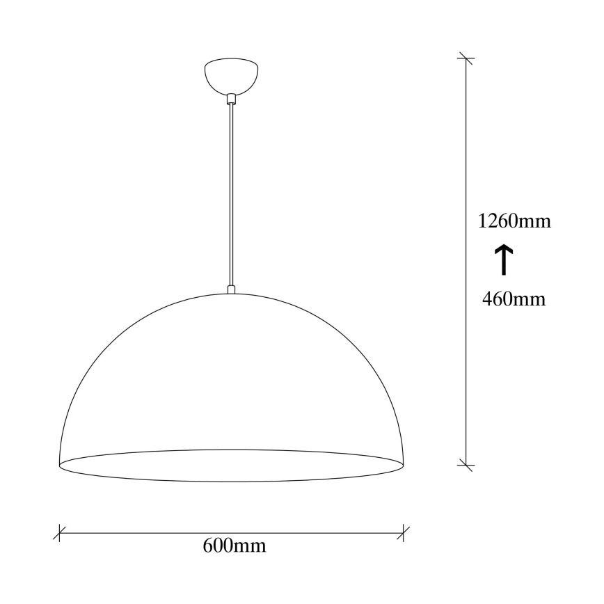 Kronleuchter an Schnur SIVANI 1xE27/40W/230V