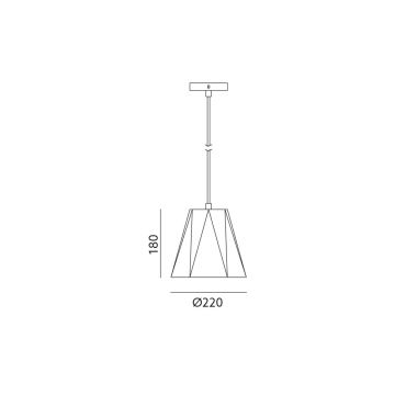 Kronleuchter auf Schnur PITTORE 1xE27/25W/230V