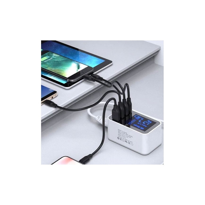 Ladestation 3xUSB A + 1xUSB C