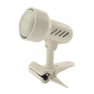 Lampe mit einem Clip KD 1xE27/24W/230V weiß