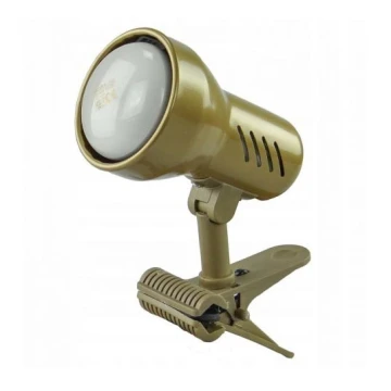 Lampe mit einem Clip KM 1xE14/24W/230V gold